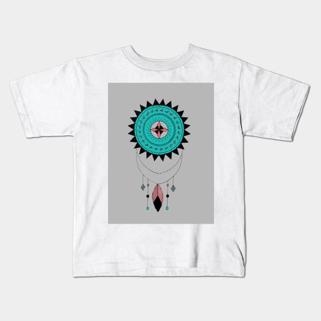 Southwestern Dreams Kids T-Shirt by lizzyad